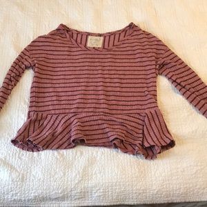 Free people purple and mauve shirt